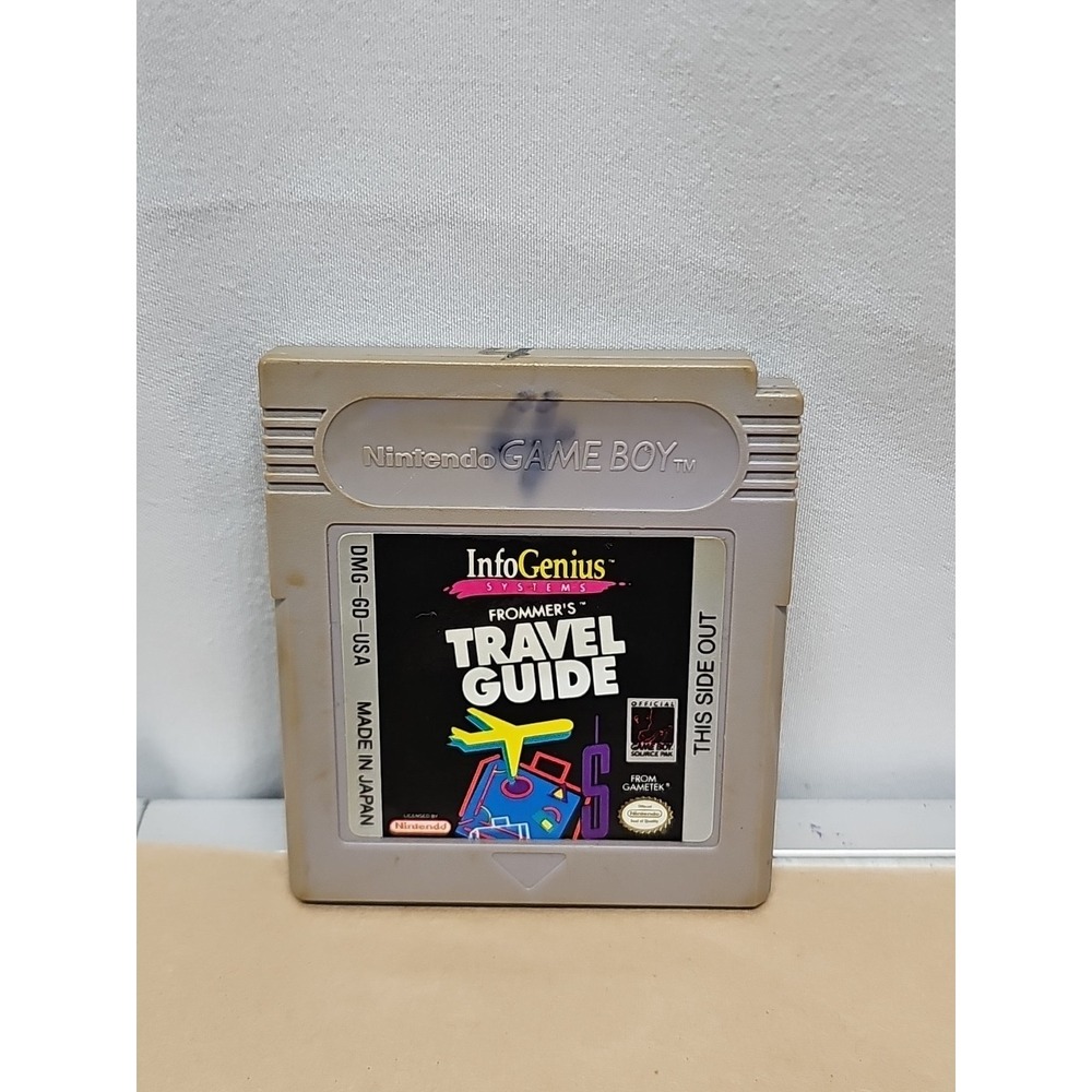 Infogenius Frommer's Travel Guide for Nintendo Rare Game Boy OEM Tested